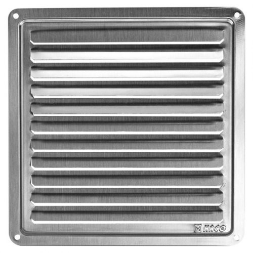 Edelstahl Lüftungsgitter 120mm - Wetterfest & Korrosionsbeständig